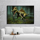 Furious Jurassic World Dinosaur Poster Canvas Wall Art