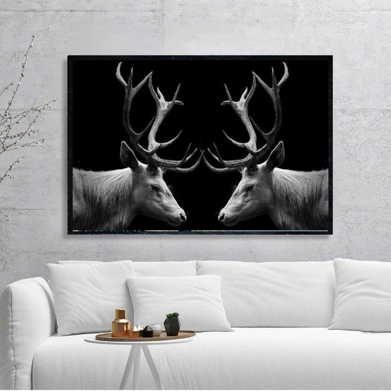 Loving Deer Poster Wall Art