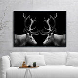 Two Forest Deer Poster Wall Art