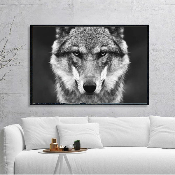 Furious Wolf Head Wall Art