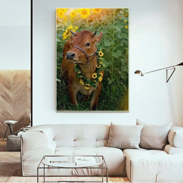 Dairy Cow Diamond Painting Embroidery Wall Art