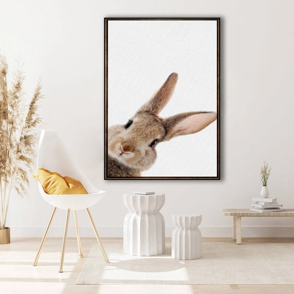 Nordic Woodland Bunny Rabbit Poster Wall Art