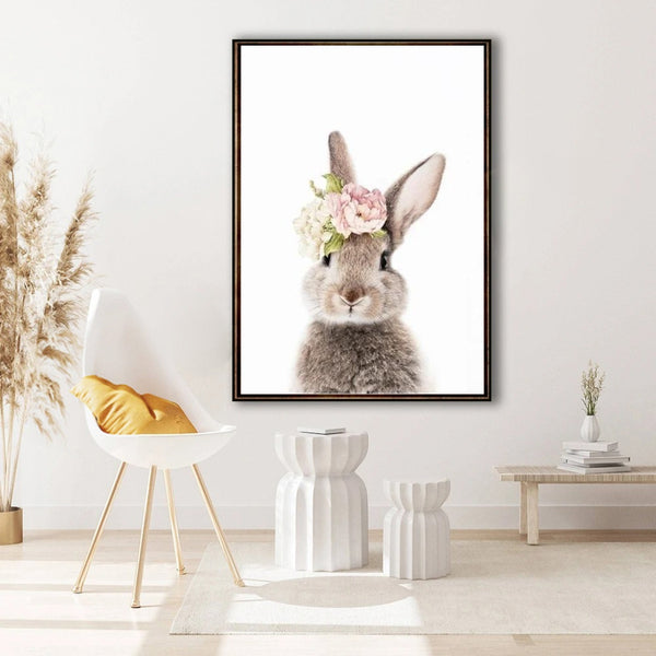 Printings Nordic Woodland Rabbit Poster