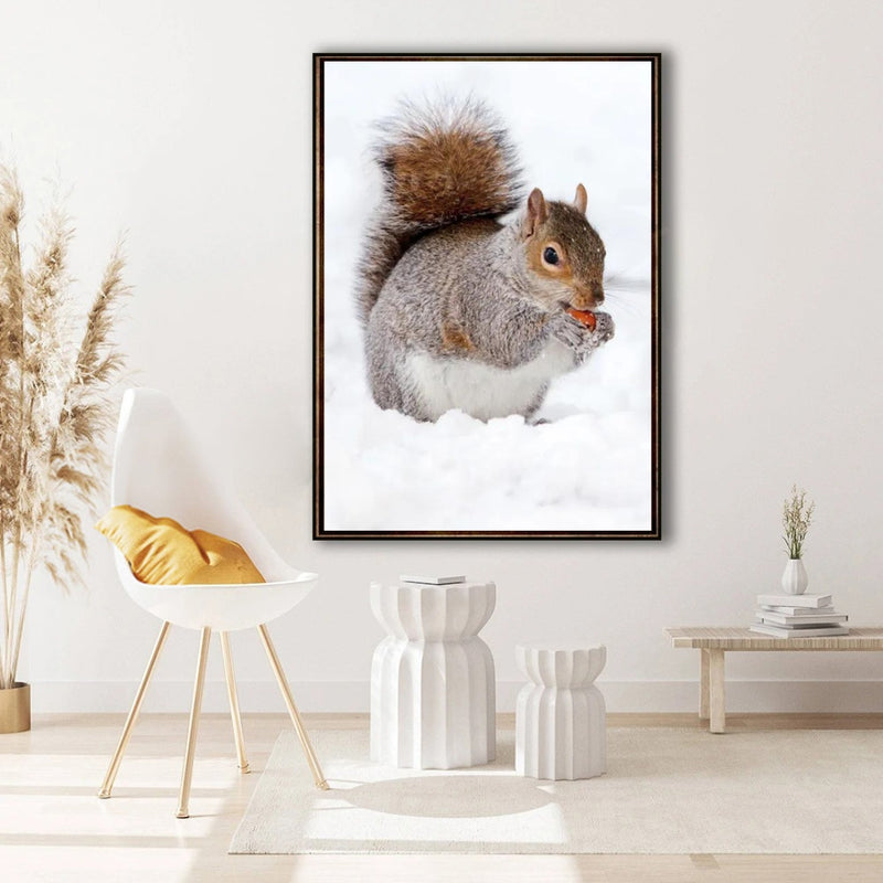 Squirrel Eating Wall Art