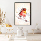 Modern Birds and Nature Watercolor Bedroom Posters