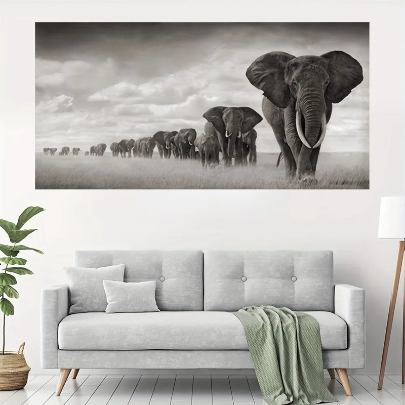 Wild Elephant Poster Wall Art