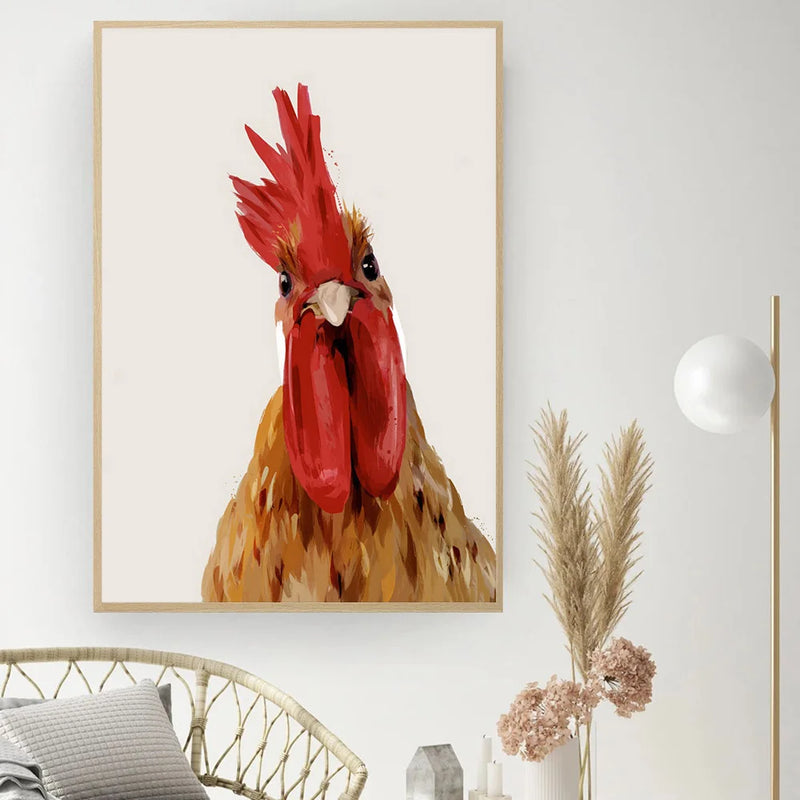 Quirky Chicken Wall Art
