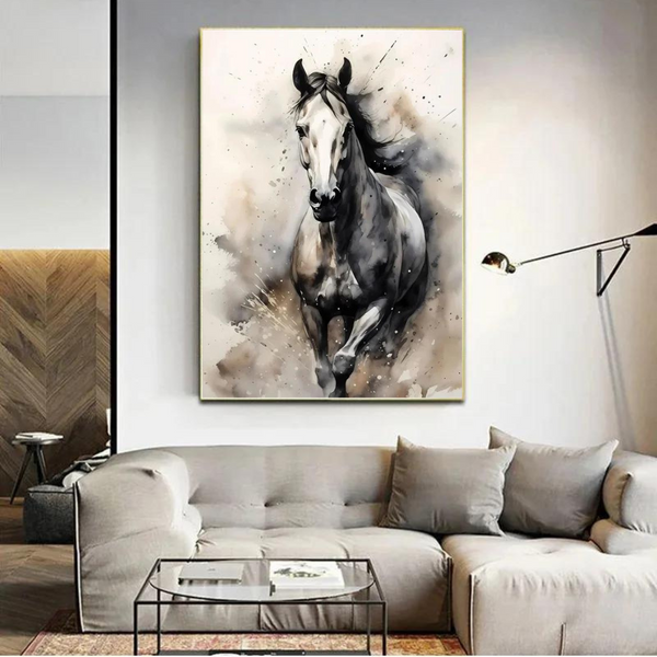 Horse Watercolor Canvas Oil Painting