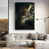 Furious Leopard Jaguar Lion Poster